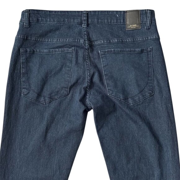 Six Lincoln New York MENs Slim Fit Jeans Size 32 Dark Wash Denim Casual Pants - Picture 8 of 12